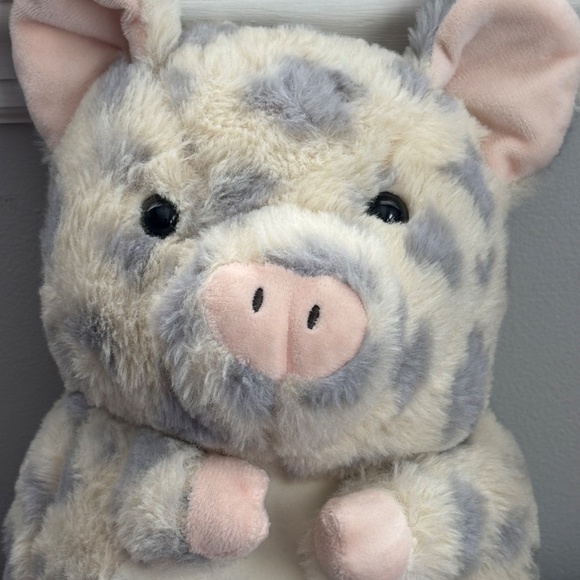 Kellytoys SPOTTED PIG Plush Farm Stuffed Animal 2019 Tan & Gray Piglet Piggy - Picture 2 of 9